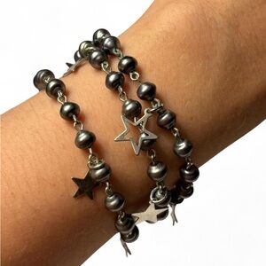 Silver Star Charm Bracelet